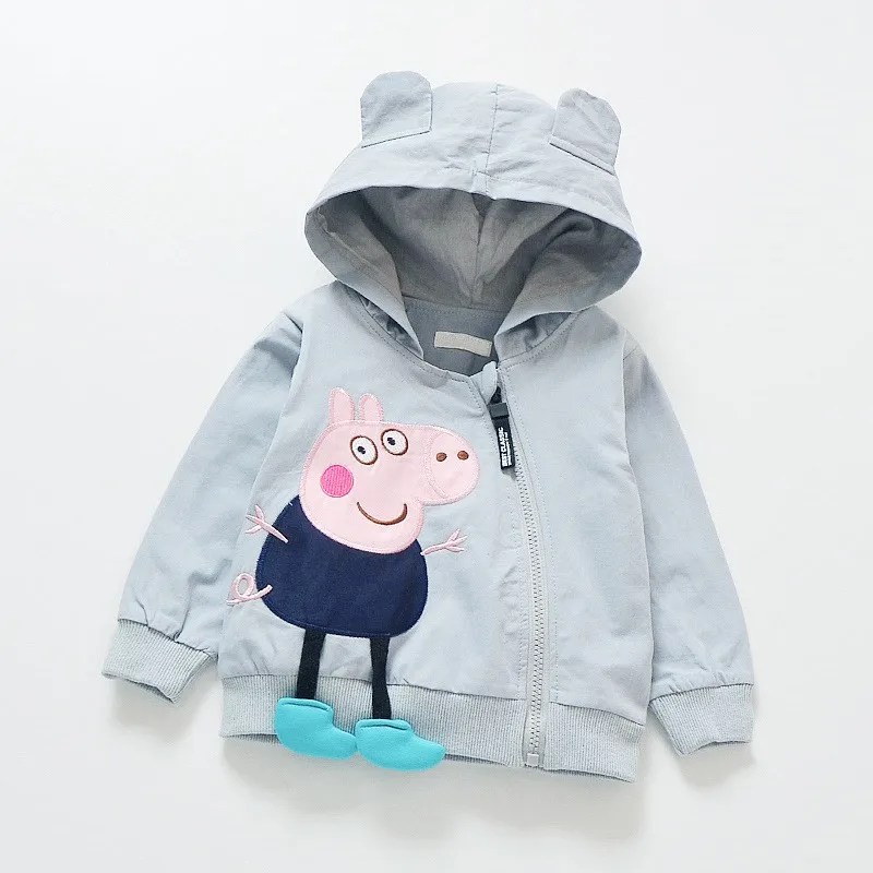 Детские весенние и осенние пальто с капюшоном куртки весна осень Детское