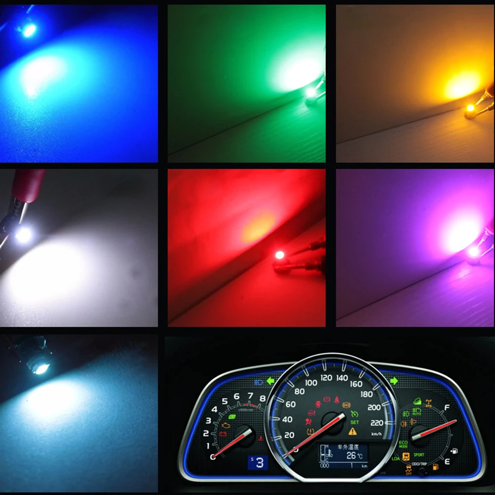 12V 0 2 W светодиодный светильник для автомобиля лампа приборной панели 10x