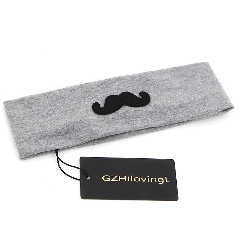 Новинка 2018 забавные хлопковые повязки на голову GZHilovingL с бородой для детей и