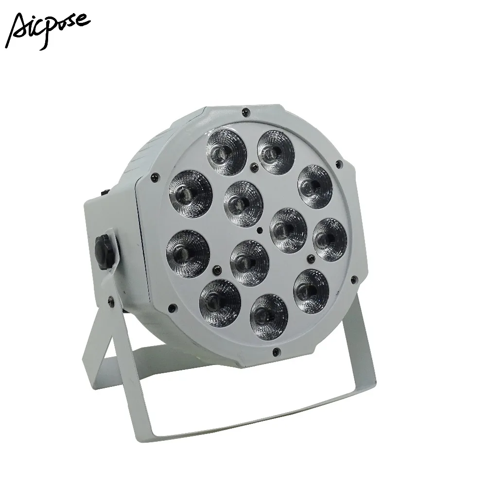 12 шт./лот пульт дистанционного управления Par Light 12x12 Вт RGBW 4 в 1 белый плоский свет с