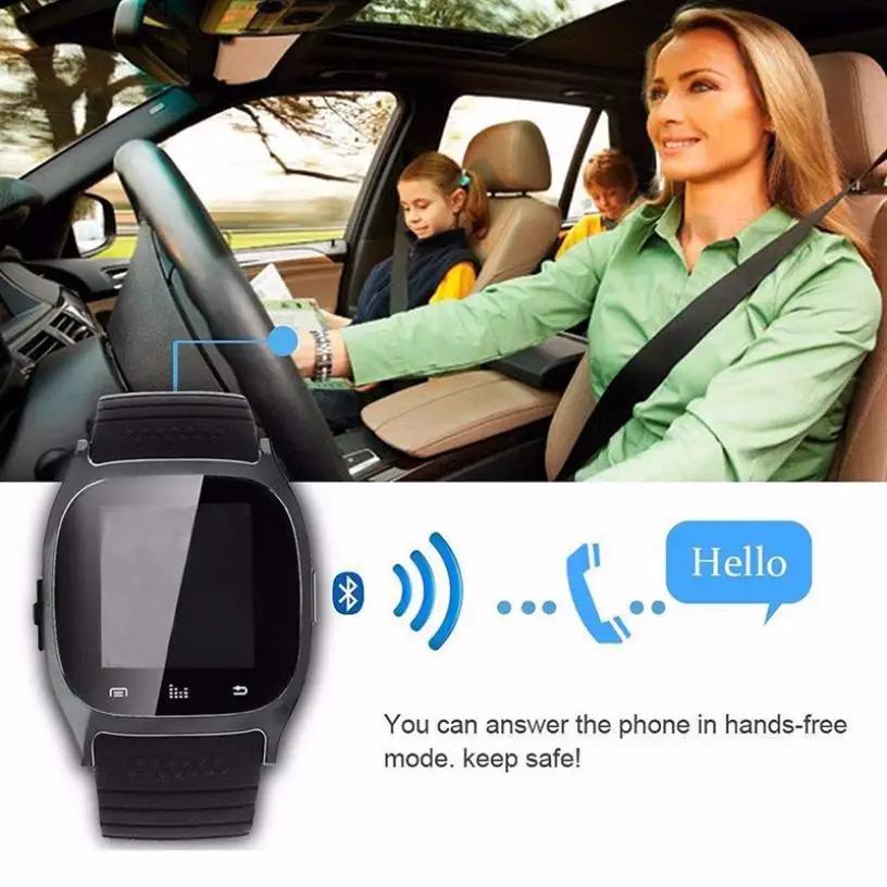 Смарт-часы HESTIA M26 с Bluetooth наручные часы умные сенсорным экраном для телефонов на