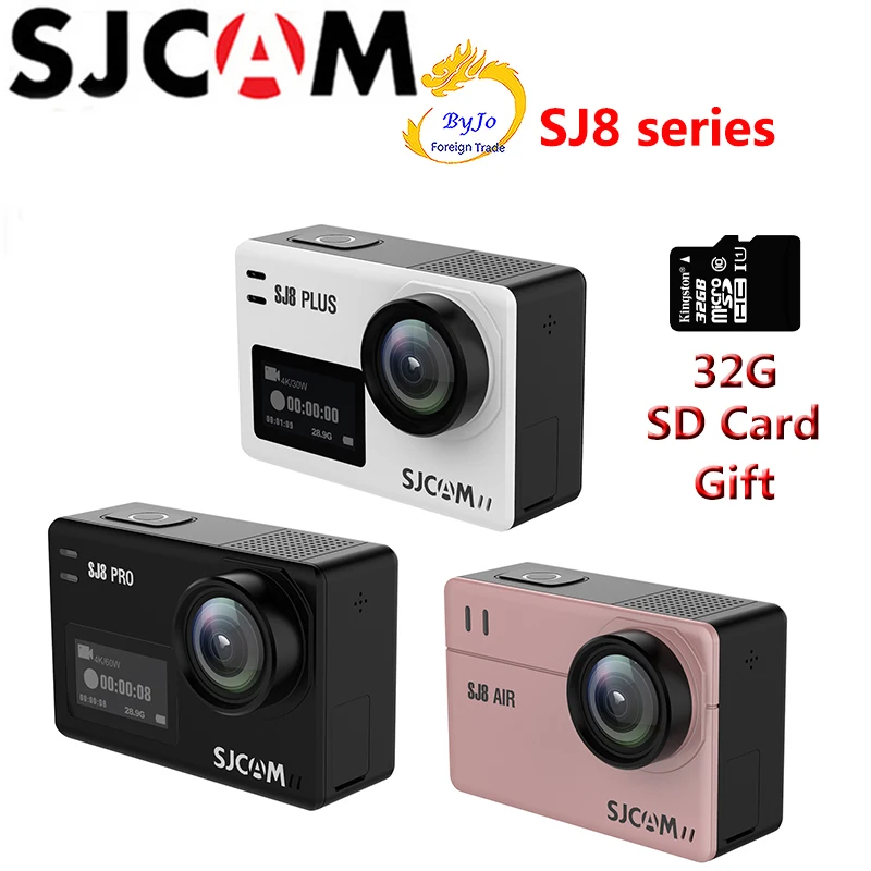 Оригинальная Экшн камера SJCAM SJ8 серия Air & Plus Pro 1290 P 4 карата Wi Fi пульсирующая