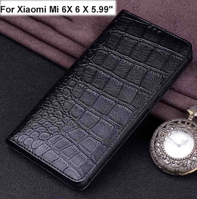 2 шт. для Xiaomi Mi 6X6X5 99 &quotчехол Роскошные Натуральная кожа флип задняя крышка 6X6 X shell |