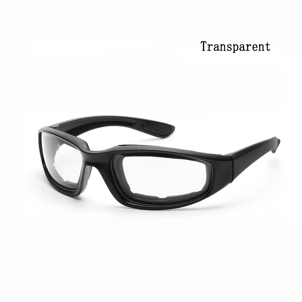 transparent Очки для езды на мотоцикле, ветроустойчивые мягкие удобные ветрозащитные солнцезащитные очки для скутера, пылезащитные очки для защиты глаз - Цвет: transparent