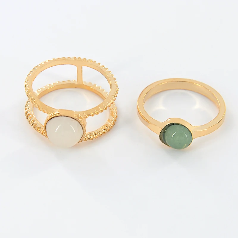 Модные аксессуары ювелирные изделия Новый палец белое кольцо из натурального