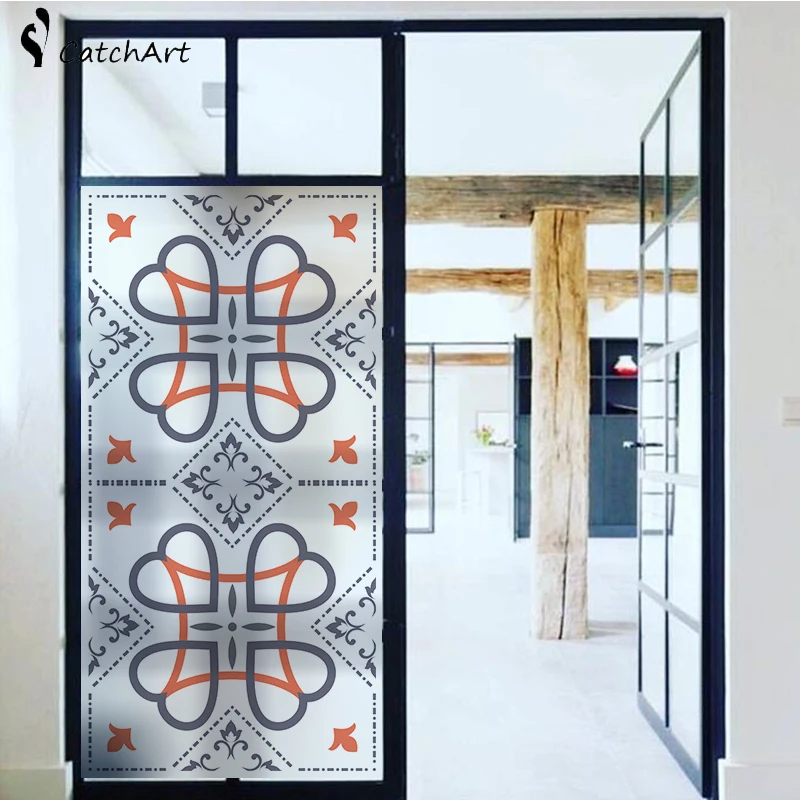 

1PC Frosted Stained Style Privacy Window Bath Door Film Glass Sticker Office Glass Door Sticker 45*90CM/60*100CM