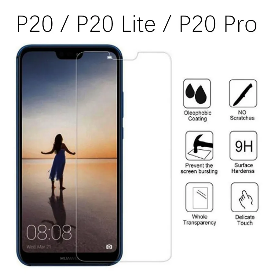 Закаленное стекло для huawei P20 lite, Защитное стекло для huawei P20 Pro, защитное стекло, пленка ANE LX1 LX3 EML L09 L29
