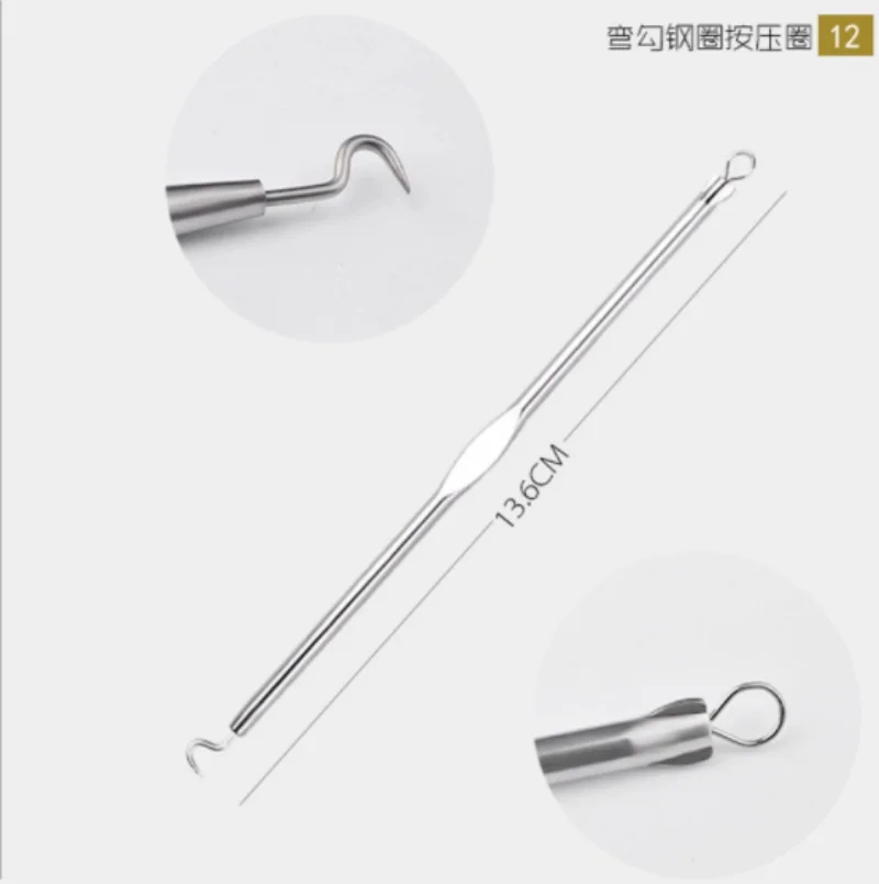 5pcs Stainless Steel Blemish Blackhead Come done Acne Removal Extractor Remover Needles Pimple Kit Makeup Tool / 500pcs |