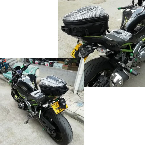 

ROCK BIKER Motorcycle Rear bag Black Alforjas Para Saddle Bags Motocross Waterproof Tail Bag Dain Motorbike Travel Back