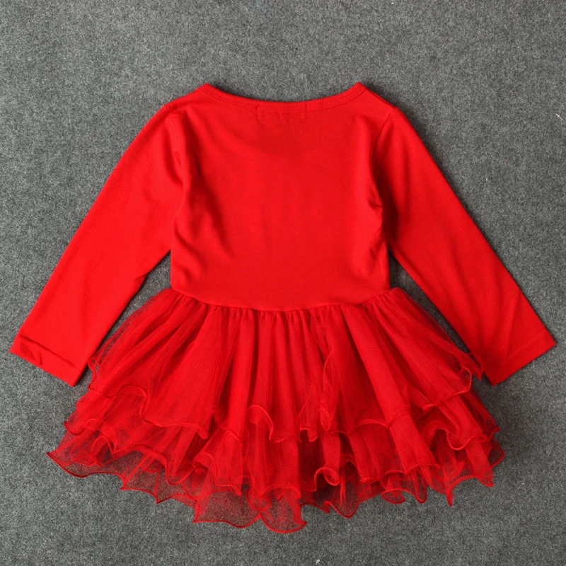 Осенняя одежда Рождественский костюм красные платья в горошек праздничный