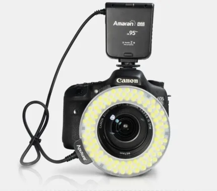Aputure Amaran Halo AHL H100 CRI 95 + светодиодный макро кольцо вспышка света AF Assist 49 77 мм