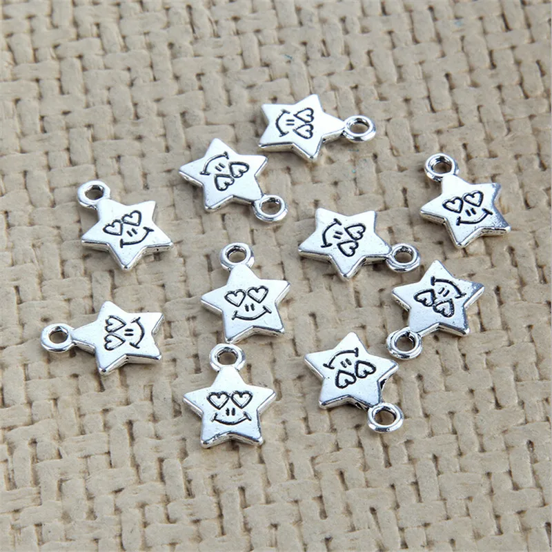 5 шт./лот Новый трендовый кулон Подвеска со звездой для diy браслета ожерелье ретро