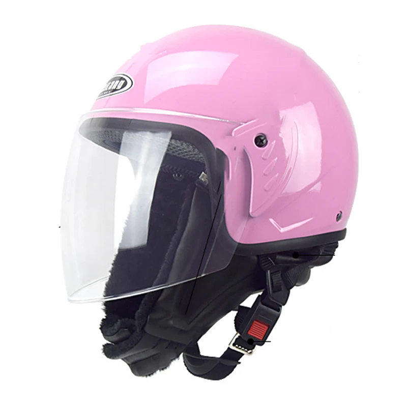 Зимний мотоциклетный шлем с открытым лицом Capacete Cascos Para Moto Racing винтажный для