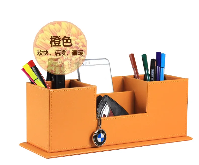 Популярные творческие деревянные кожаные офисные ручки школьный пенал для