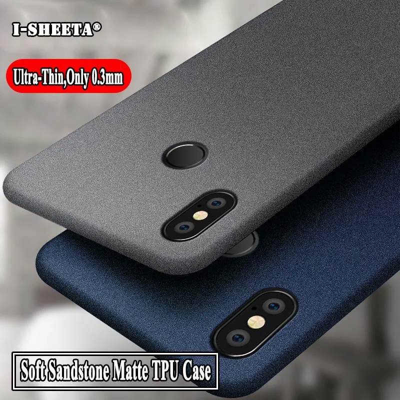 Shockproof Case For Xiaomi Redmi Note 7 6 5 Pro 7Pro Cases Anti-Sweat Matte Ultra Thin Sandstone Soft Silicone TPU Back Cover |