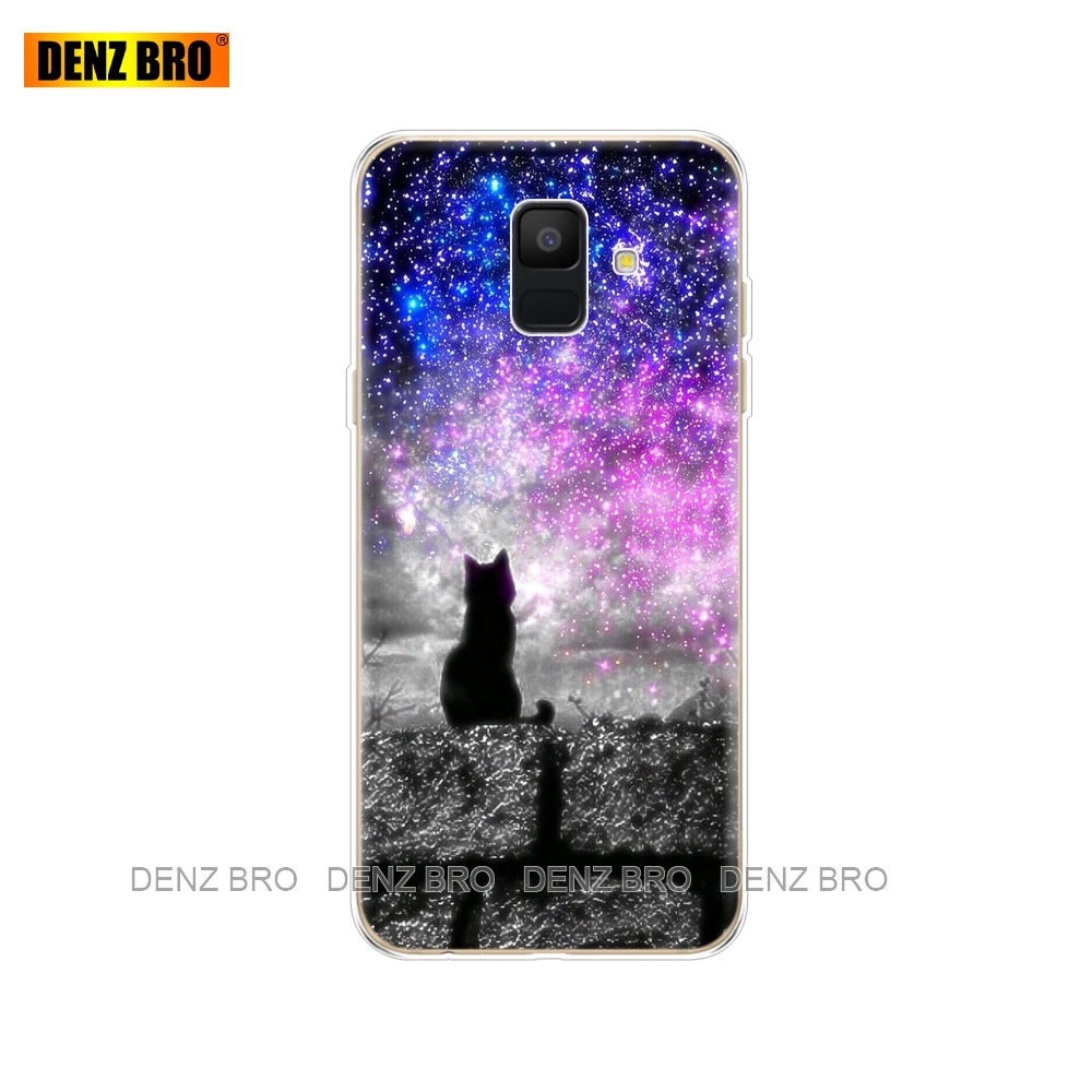 61777 Для samsung Galaxy A6 чехол Dual SIM SM A600 A600F для samsung A6 plus A605 A605F чехол с рисунком защитный чехол бампер - Цвет: 61777