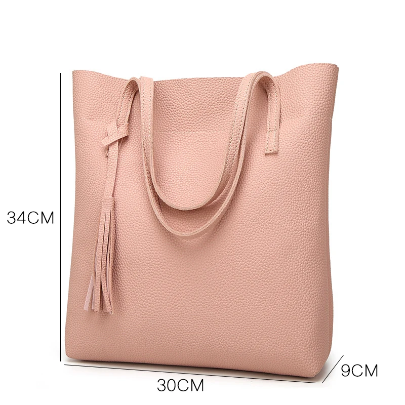 Youda Новые однотонные сумки на плечо Большая вместительная модная сумка винтажная