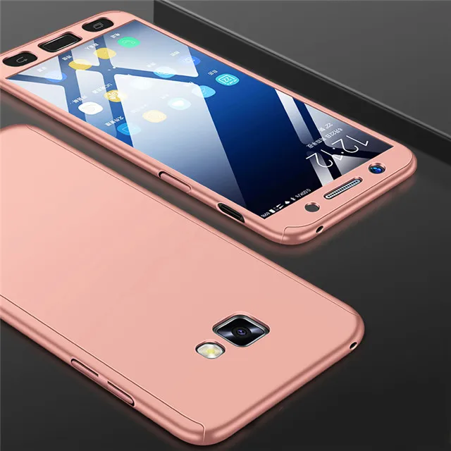 Rose Модные 360 противоударный полное покрытие для samsung Galaxy A3 A5 J1 J3 J5 J7 J2 Prime A7 A6 A8 J4 J6 плюс чехол для телефона - Цвет: Rose