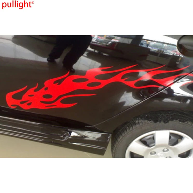 Автомобиль Горячие пламя вспыш и чудо Racing двери наклейки виниловая боковая