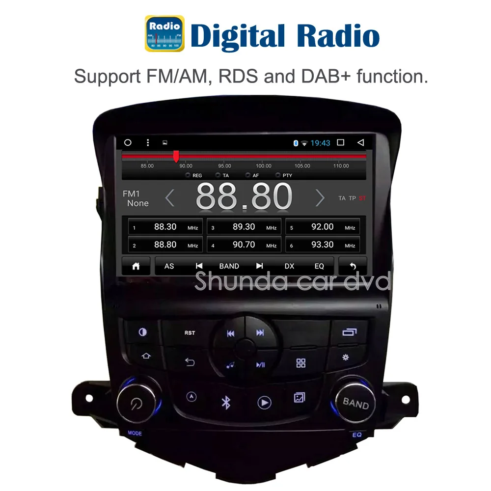 SHUNDA HD Android 7 1 T8 2 г + 32 dvd плеер автомобиля для Chevrolet Cruze с автомобилем Радио стерео BT WI
