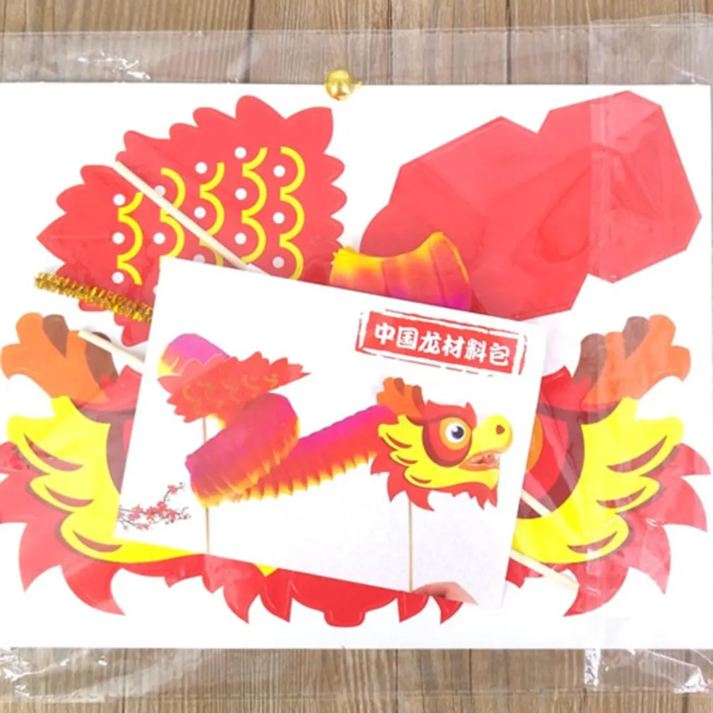 Детская сумка пазл Dragon Dance материал ручной работы для детских садов осени и