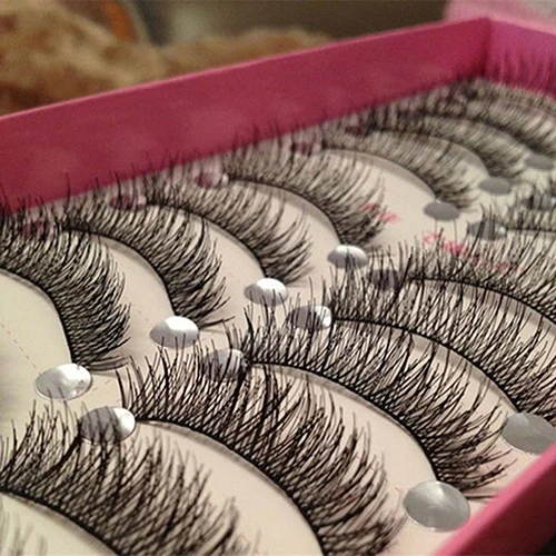 10 пар длинный толстый крест Макияж Красота Накладные ресницы расширение|eye lashes