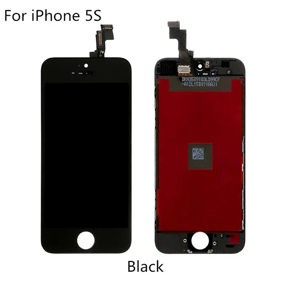 Дисплей для iPhone 5S, SE 6 6S 7 4S lcd кодирующий преобразователь сенсорного экрана в сборе Замена без битых пикселей без пыли теплый белый задний светильник