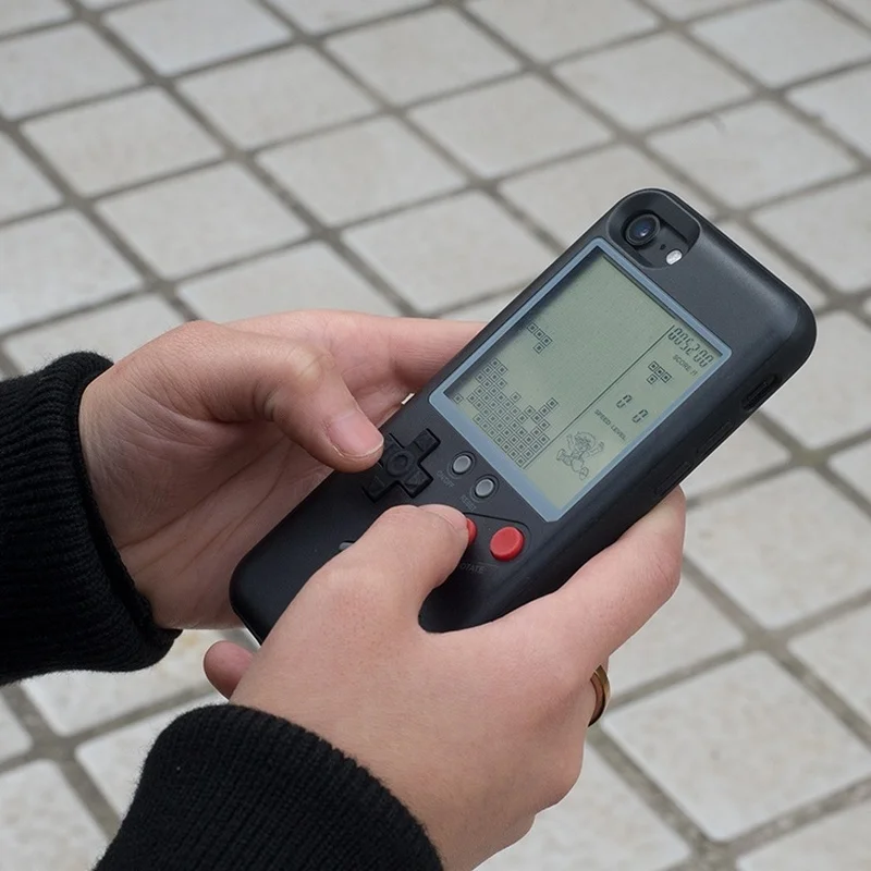 Горячая Распродажа, игровой чехол для телефона Tetris для iPhone X 8 7 Plus, портативная задняя крышка для воспроизведения, ретро игровая консоль, чехол для телефона для iPhone 6 6splus