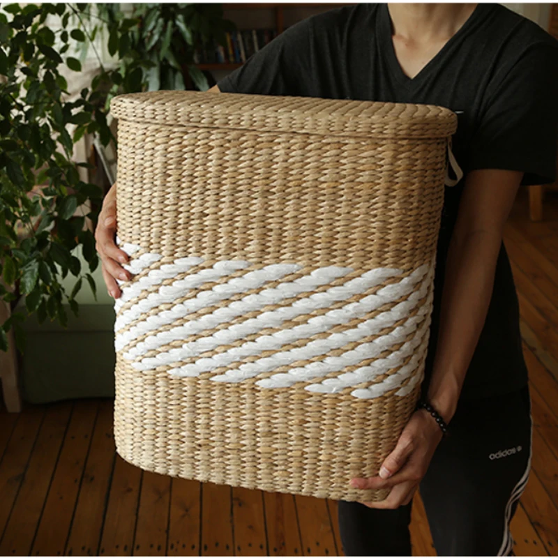 Деревянная подставка плетеная ротанговый ящик для хранения корзины organizador