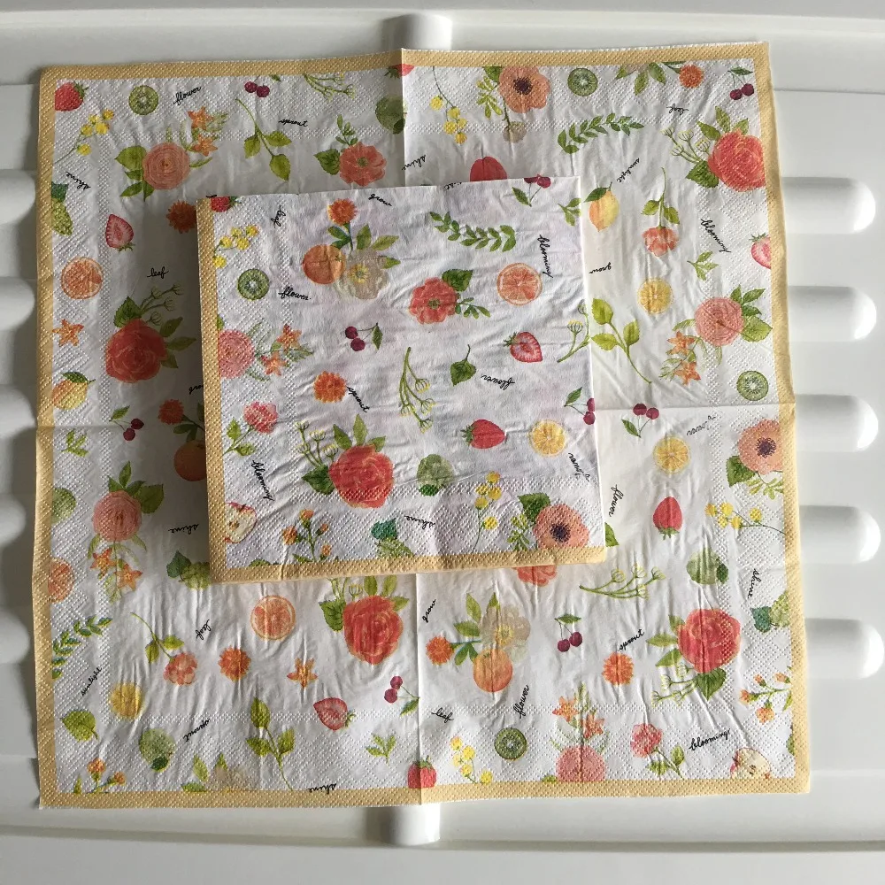 Декоративные бумажные салфетки для свадебной вечеринки Элегантные с принтом