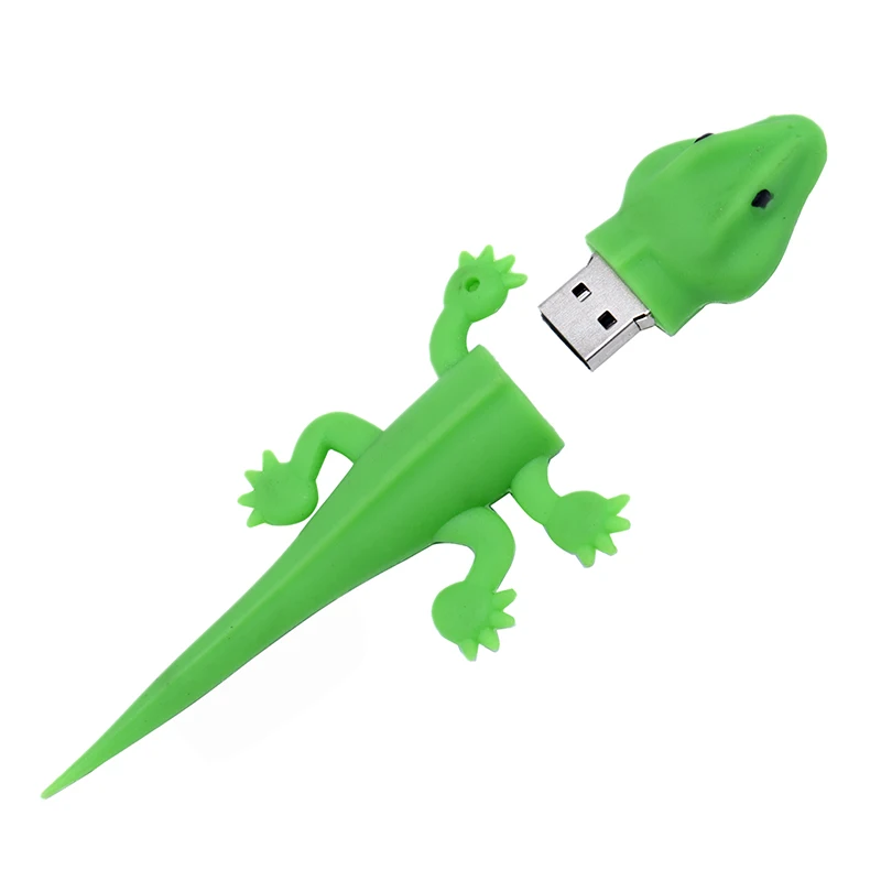 Pink JASTER мультяшный флеш-накопитель милое животное геккон usb флеш-накопитель 4 ГБ 16 ГБ 32 ГБ usb-накопители Подарочные - Цвет: Pink