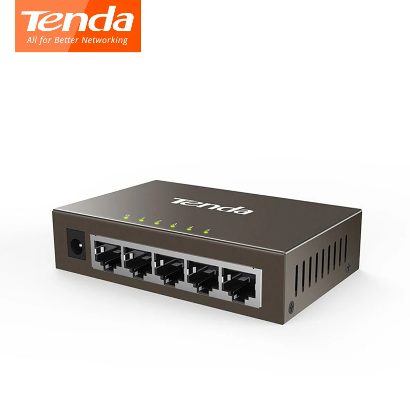 Коммутатор Tenda тега1005d с 5 портами 1000 м Gigabit Ethernet сетевые коммутаторы 10/100/1000 Мбит/с