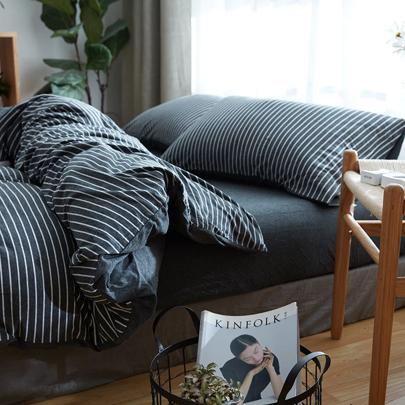 Комплект постельного белья для мужчин и женщин 100% хлопок трикотажная ткань 4 шт. в