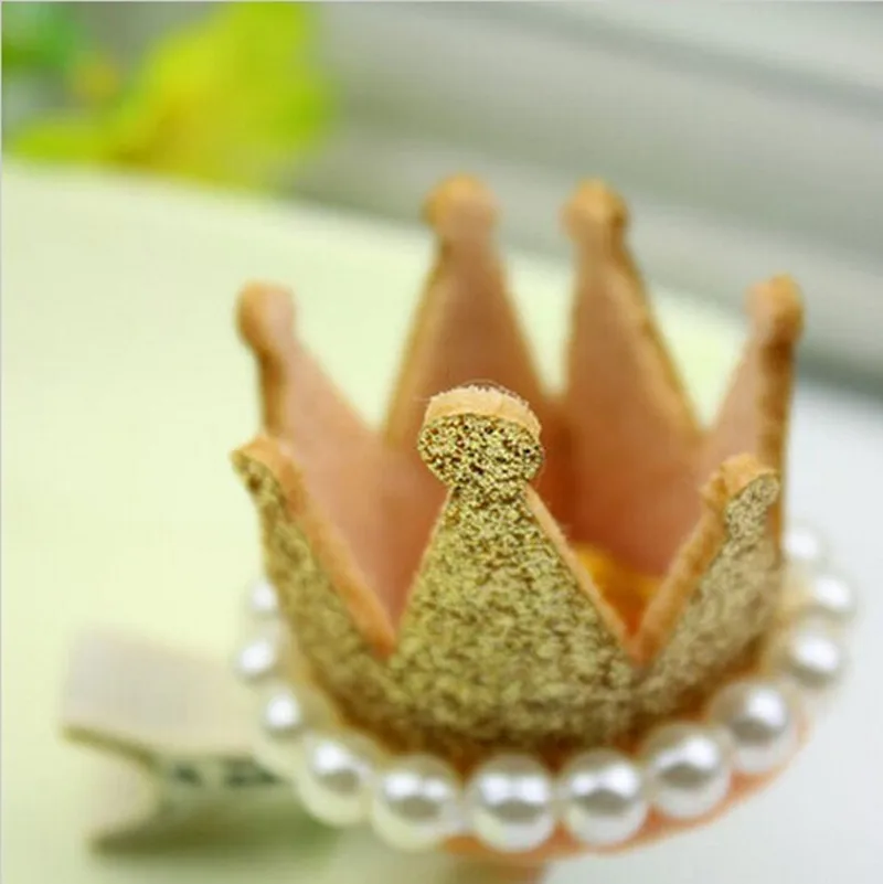 Новинка детские заколки для волос с короной принцессы аксессуары блестящим