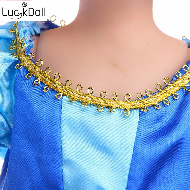 Кукла LUCKDOLL 2018 новое синее платье BJD для 1/6 кукол аксессуары 28 см Детская Одежда |