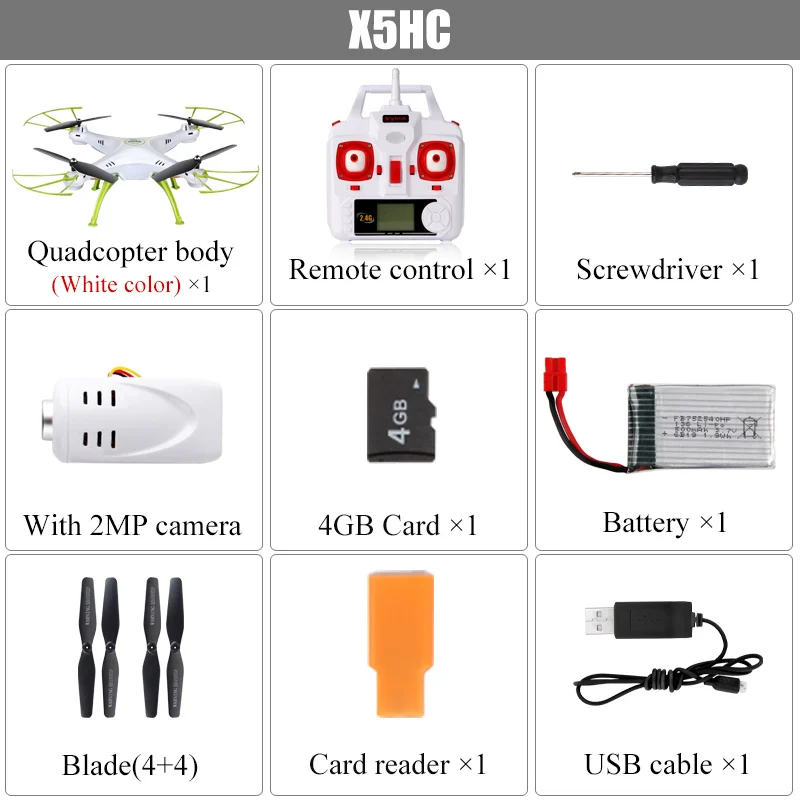 Дрон SYMA с камерой HD X5HC(X5C Upgrade) 2,4G 4CH RC вертолет Квадрокоптер, Дрон Квадрокоптер игрушка подарок на день рождения
