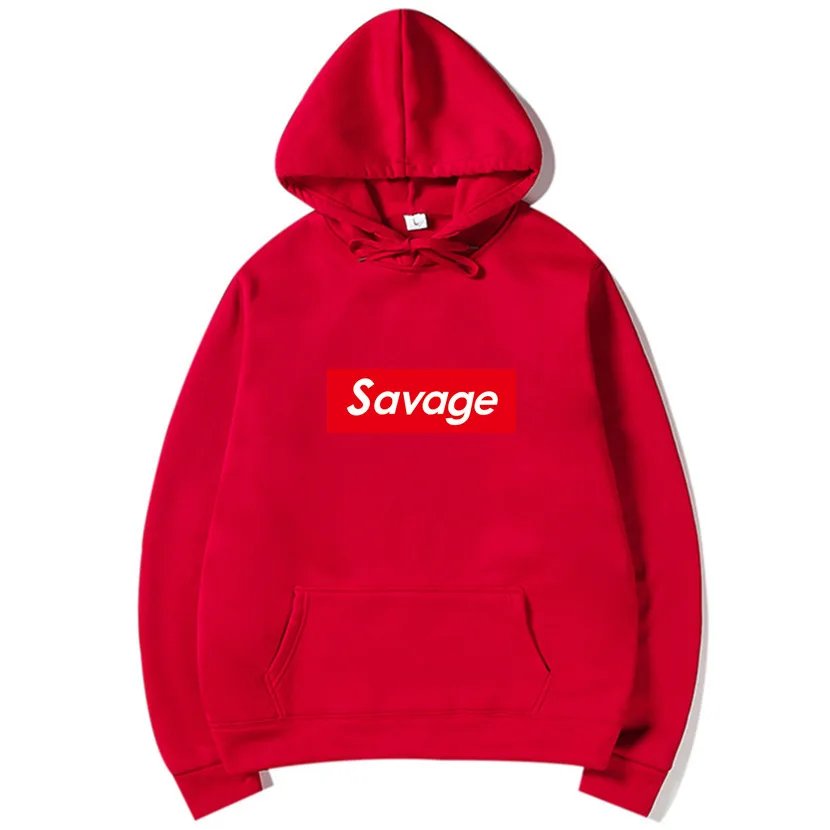 Мужская толстовка с капюшоном Savage хлопковая Повседневная Толстовка принтом 1:1