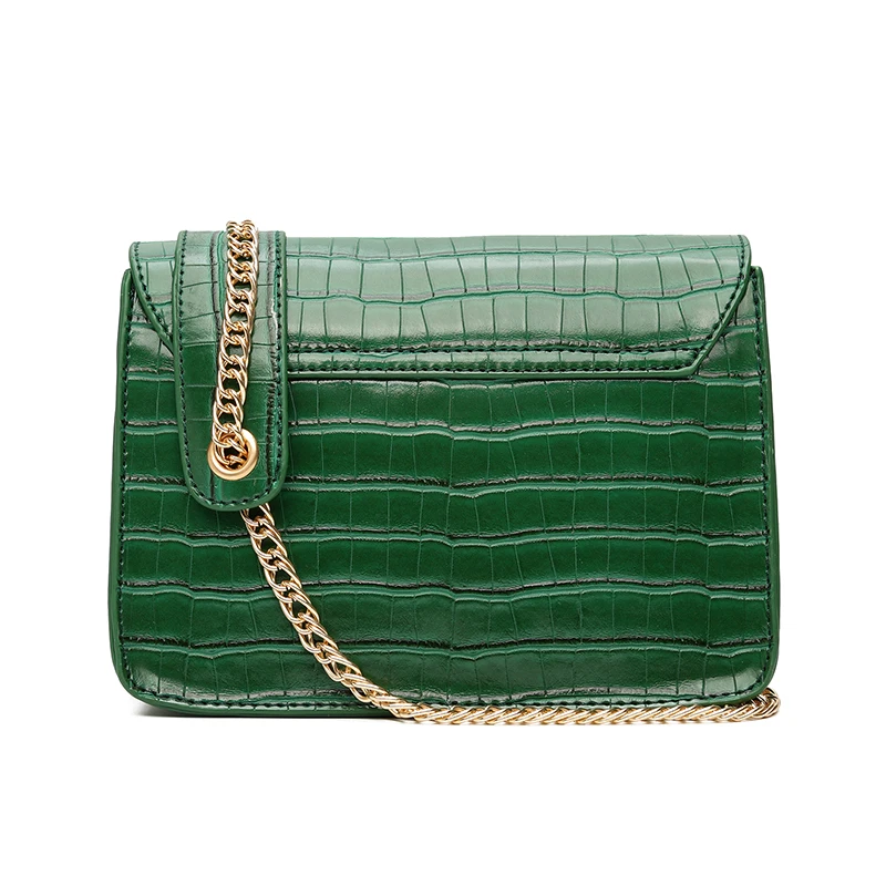 Старинные Картины Крокодила Pu Кожа Женщины Сумку Цепи Блокировки Плеча Crossbody