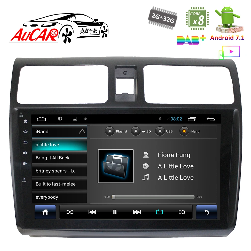 Android 7 1 10 &quotАвтомобильный dvd плеер GPS навигационная система для SUZUKI Swift 2004 2010 HD