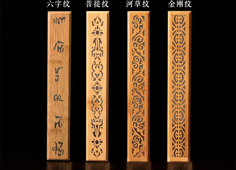 Курильница из бамбука Guqin Zen палочки с подставкой для ладаном деревянная