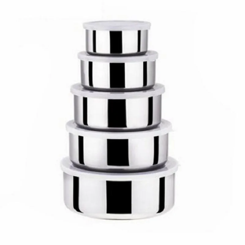 Hoomall 5 шт. пищевой контейнер чехол для школы пикника портативный круглый из