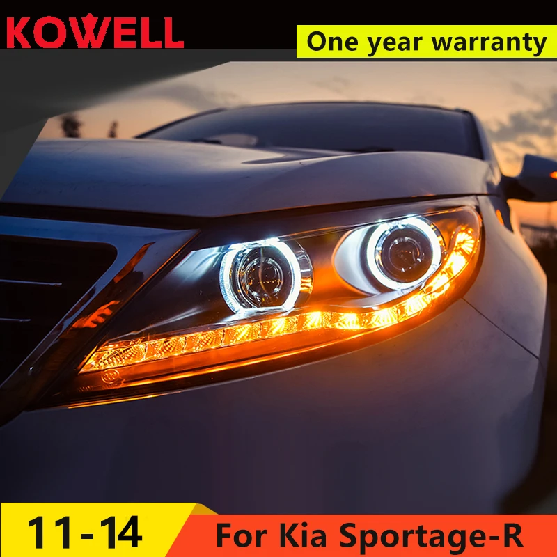 KOWELL автомобильный Стайлинг для Sportage R фары 2011 2014 светодиодный биксеноновый