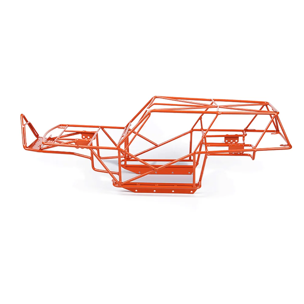 1/10 радиоуправляемая модель axial Wraith, полностью металлическая рама, рулонная клетка с багажником на крышу и листьями из сплава - Цвет: Orange