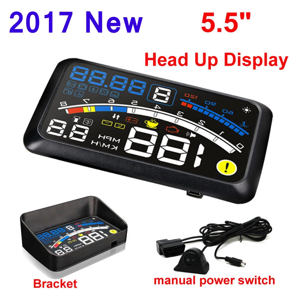 4E 5," автомобиль OBD2 II EUOBD HUD Дисплей превышение скорости Предупреждение Системы проектор лобовое стекло авто электронный Напряжение сигнализации
