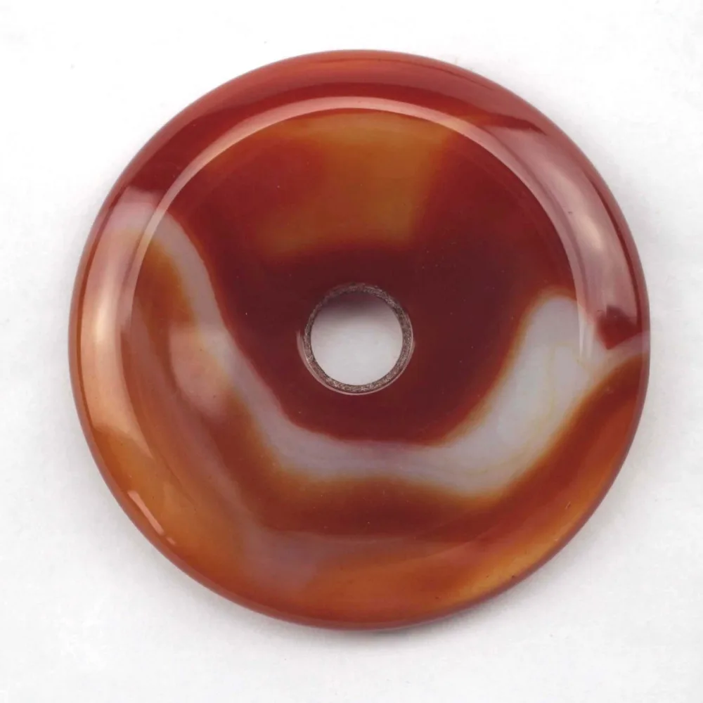

50mm donut shape natural Sardonyx agates pendant natural stone beads for jewelry making wholesale !