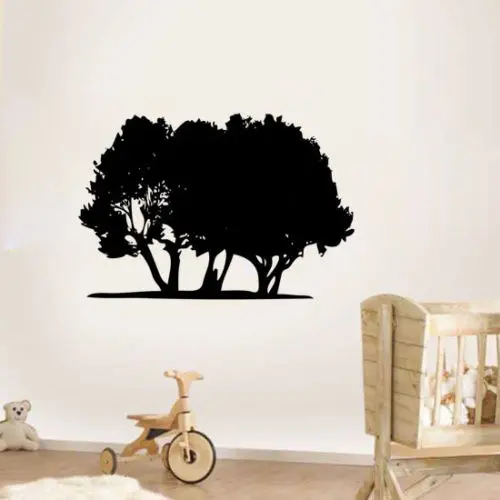 Наклейки на стену большое зеленое дерево акция Высококачественная Наклейка