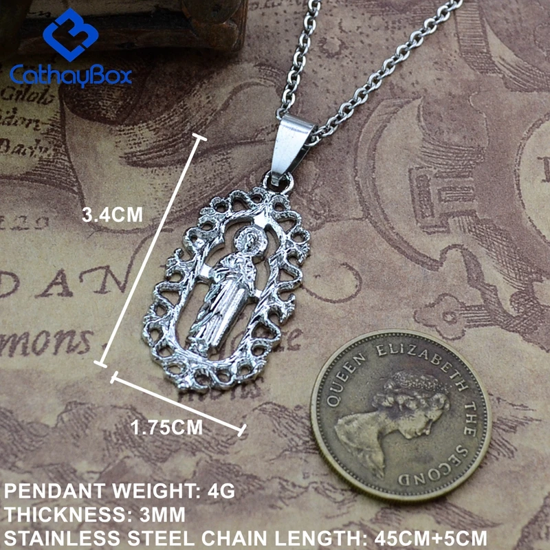 Детская Подвеска с надписью Baby Jesus Divine ожерелье из нержавеющей стали религиозное