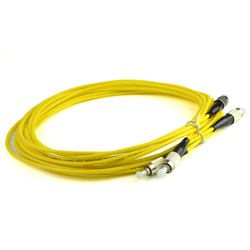 5 шт./пакет FC UPC 3M одномодовый дуплексный волоконно оптический патч корд кабель 2 0