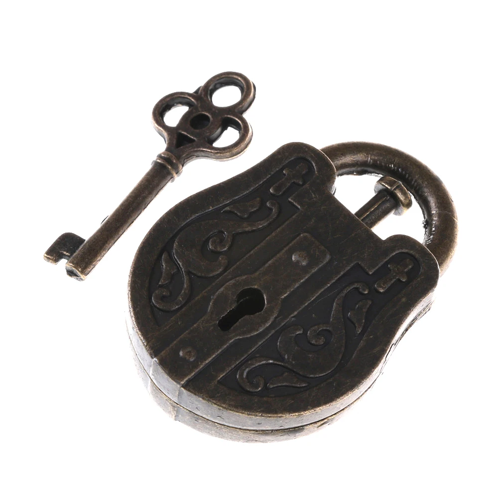 

1pcs Vintage Metal Cast IQ&EQ Mind Brain Teaser Toys Gift Intellectual Educational For Children Adult God Lock Key Puzzle Toy