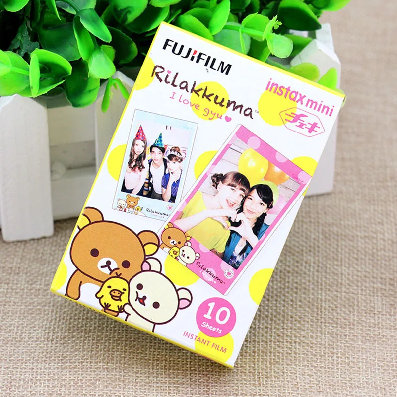 10 Fujifilm Fuji Instax Mini мгновенная цветная пленка для 7 7s 8 20 25 50s 50i SP1 DW 90 (Rilakkuma)|film tpu|mini display